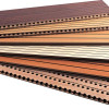 Groove and perforated wooden acoustic panel